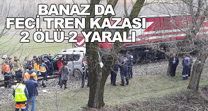 Banaz Da Feci Tren Kazası 2 Ölü-2 Yaralı
