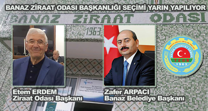 Banaz Ziraat Odası Başkanlığı Seçimi Yarın Yapılıyor