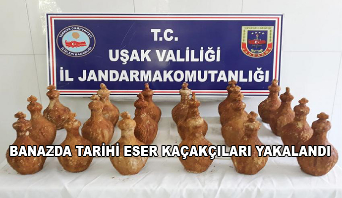 Banazda Tarihi Eser Kaçakçıları Yakalandı