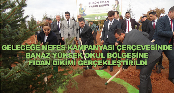 Geleceğe Nefes Kampanyası Çerçevesinde Banaz Yüksek Okul Bölgesine Fidan Dikimi Gerçekleştirildi