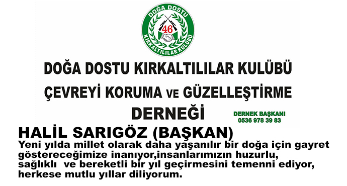 Herkese Mutlu Yıllar diliyorum.