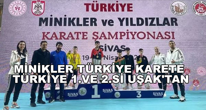 Minikler Türkiye Karate Türkiye 1.Ve 2.Si Uşak'tan