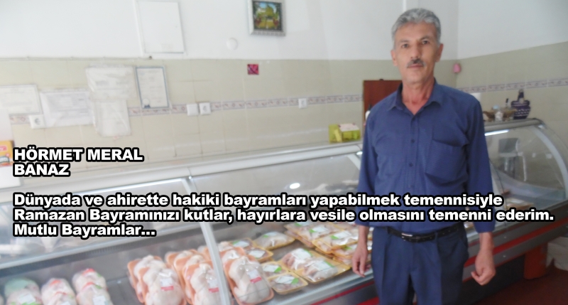 Ramazan Bayramınızı kutlar, hayırlara vesile olmasını temenni ederim.