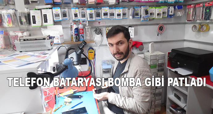 Telefon Bataryası Bomba gibi patladı.Banaz/UŞAK