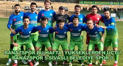 Banazspor Bu Hafta  Yükseklerden Uçtu-Banazspor 5-Sivaslı Belediye Spor 0