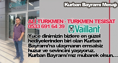 Kurban Bayramı'mız mübarek olsun…