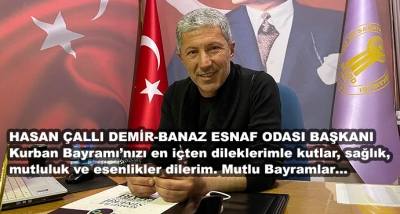 Kurban Bayramı’nızı en içten dileklerimle kutlar, sağlık, mutluluk ve esenlikler dilerim. Mutlu Bayramlar