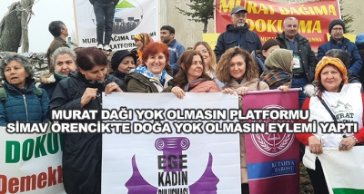 Murat Dağı Yok Olmasın Platformu Simav Örencik'te Doğa Yok Olmasın Eylemi Yaptı