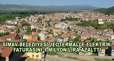 Simav Belediyesi Jeotermalle Elektrik Faturasını 1 Milyon Lira Azalttı