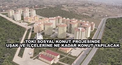 Toki Sosyal Konut Projesinde Uşak Ve İlçelerine Ne Kadar Konut Yapılacak