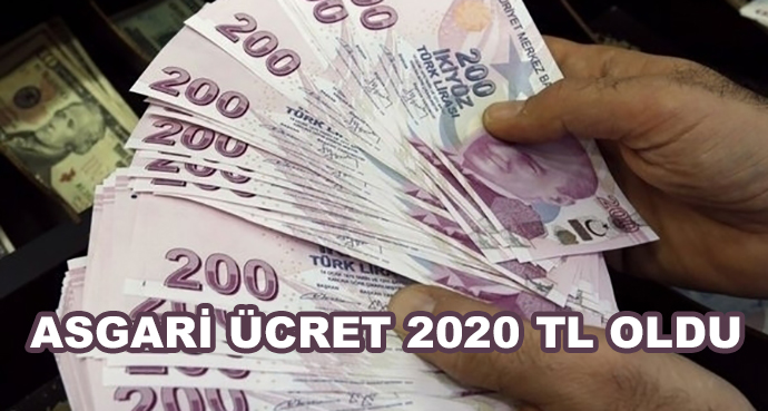 Asgari Ücret 2020 Tl Oldu