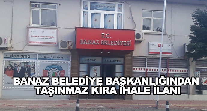 Banaz Belediye Başkanlığından Taşınmaz Kira İhale İlanı