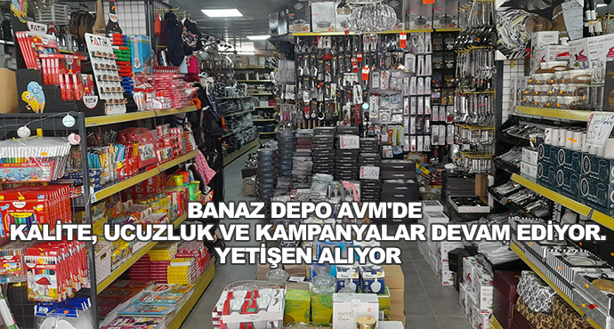 Banaz Depo Avm'de Kalite, Ucuzluk Ve Kampanyalar Devam Ediyor. Yetişen Alıyor