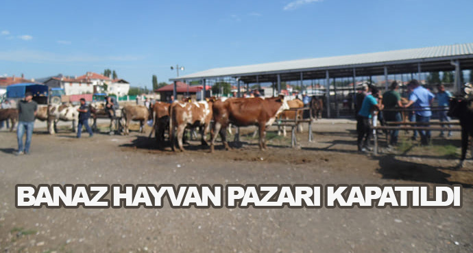 Banaz Hayvan Pazarı Kapatıldı