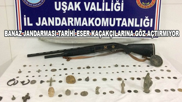 Banaz Jandarması Tarihi Eser Kaçakçılarına Göz Açtırmıyor