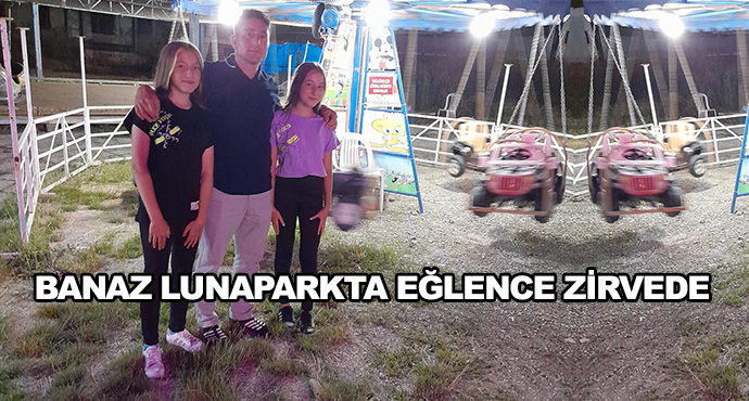 Banaz Lunaparkta Eğlence Zirvede