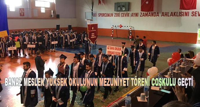 Banaz Meslek Yüksek Okulunun Mezuniyet Töreni Coşkulu Geçti