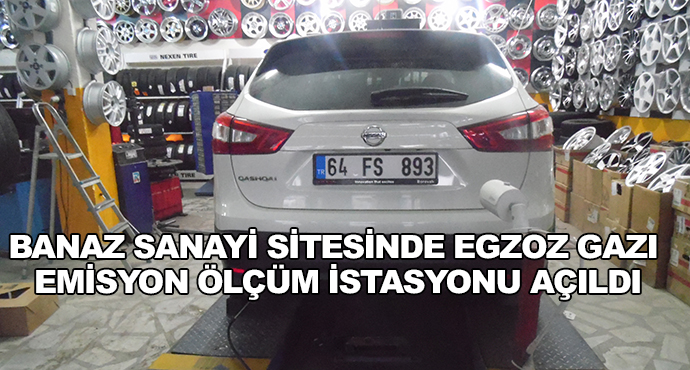 Banaz Sanayi Sitesinde Egzoz Gazı Emisyon Ölçüm İstasyonu Açıldı