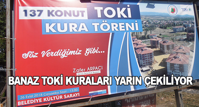 Banaz Toki Kuraları Yarın Çekiliyor
