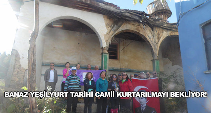 Banaz Yeşilyurt Tarihi Camii Kurtarılmayı Bekliyor!