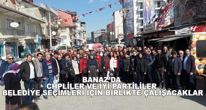 Banaz’da Chpliler Ve İyi Partililer Belediye Seçimleri İçin Birlikte Çalışacaklar