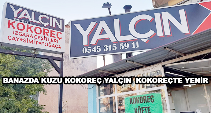 Banazda Kuzu Kokoreç Yalçın  Kokreçte Yenir