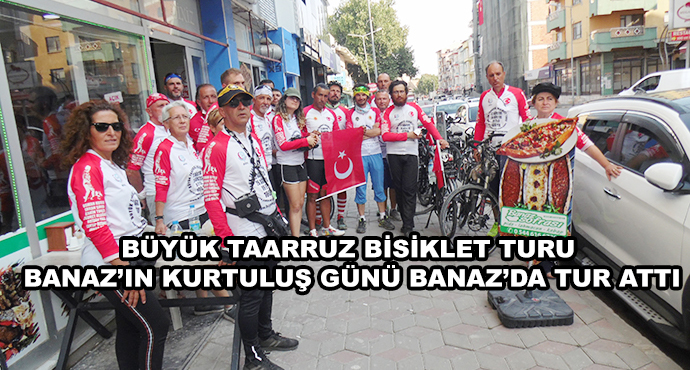 Büyük Taarruz Bisiklet Turu Grubu Banaz'ın Kurtuluşuna Renk Kattı