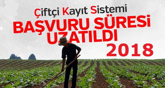 Çiftçi Kayıt Sistemi Başvuru Süresi Uzatıldı