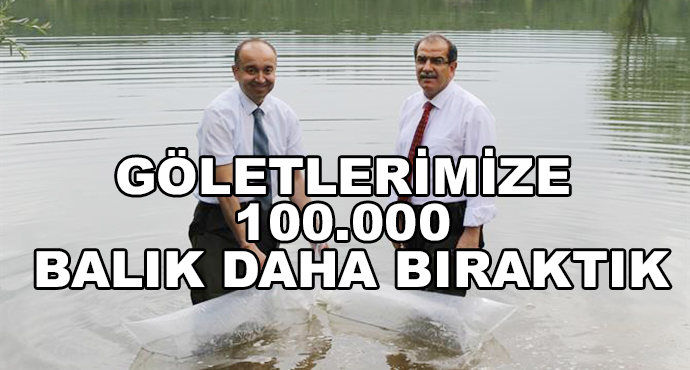 Göletlerimize 100.000 Balık Daha Bıraktık