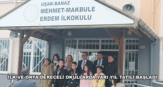 İlk Ve Orta Dereceli Okullarda Yarı Yıl Tatili Başladı