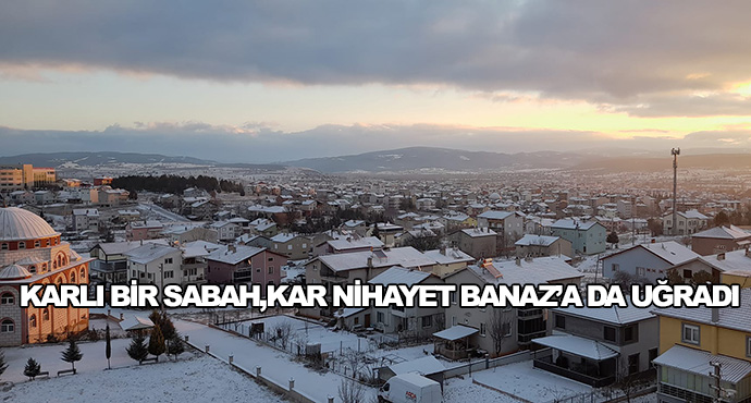 Karlı Bir Sabah, Kar Nihayet Banaz’a Da Uğradı