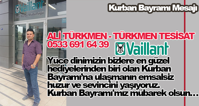 Kurban Bayramı'mız mübarek olsun…