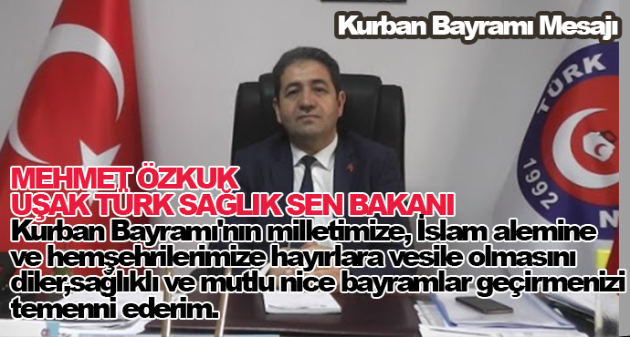 Kurban Bayramı'nın milletimize, İslam alemine ve hemşehrilerimize hayırlara vesile olmasını dilerim
