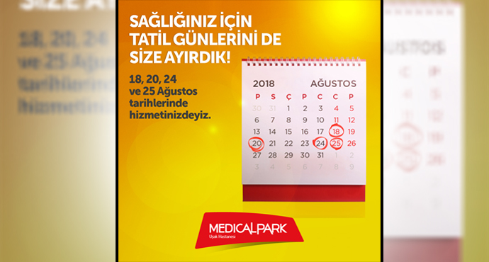 Medical Park Uşak Hastanesi Tatilde Hizmetinizde