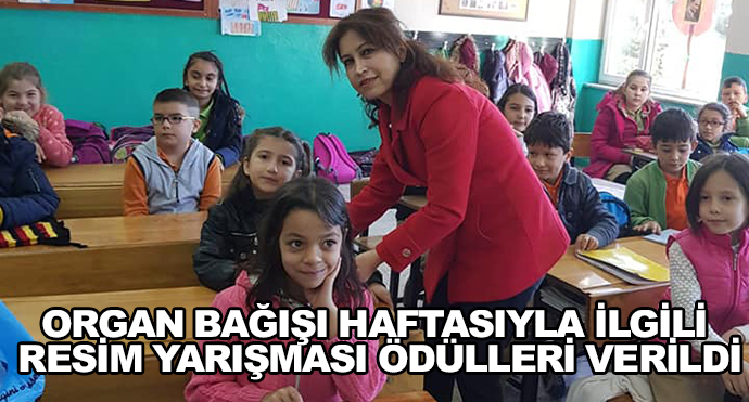 Organ Bağışı Haftasıyla İlgili Resim Yarışması Ödülleri Verildi