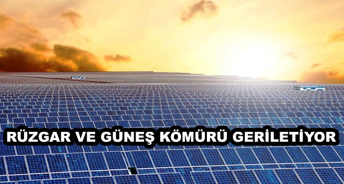 Rüzgar Ve Güneş Kömürü Geriletiyor