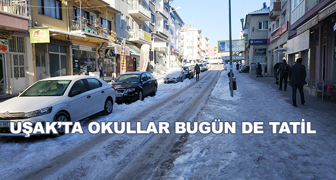 Uşak’ta Okullar Bugün De Tatil