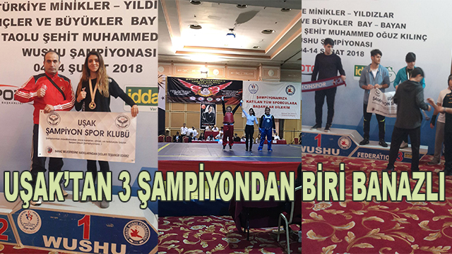 Uşak’tan 3 Şampiyondan Biri Banazlı 