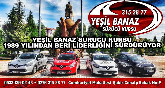 Yeşil Banaz Sürücü Kursu 1989 Yılından Beri Liderliğini Sürdürüyor