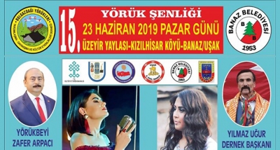 15. Yörük Şenliği 23 Haziran Pazar Günü Yapılacaktır