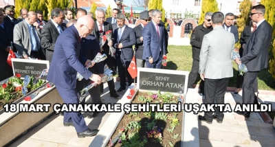 18 Mart Çanakkale Şehitleri Uşak'ta Anıldı 