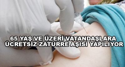 65 Yaş Ve Üzeri Vatandaşlara Ücretsiz Zatürre Aşısı Yapılıyor