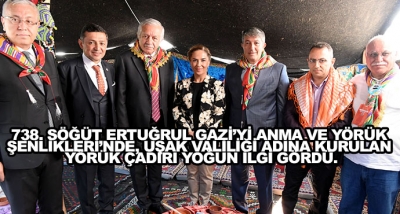 738. Söğüt Ertuğrul Gazi’yi Anma Ve Yörük Şenlikleri’nde, Uşak Valiliği Adına Kurulan Yörük Çadırı Yoğun İlgi Gördü.