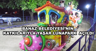 Banaz Belediyesi’nin Katkılarıyla Yaşar Lunapark  Açıldı