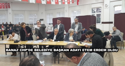 Banaz Chp'de Belediye Başkan Adayı Etem Erdem Oldu