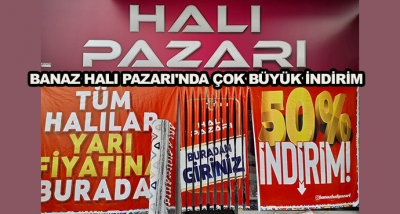 Banaz Halı Pazarı'nda Çok Büyük İndirim