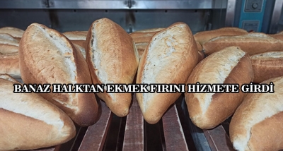 Banaz Halktan Ekmek Fırını Hizmete Girdi