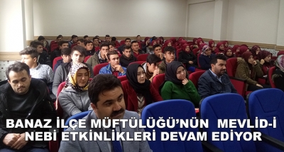 Banaz İlçe Müftülüğü’nün  Mevlid-İ Nebi Etkinlikleri Devam Ediyor