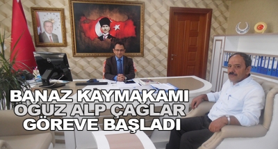 Banaz Kaymakamı Oğuz Alp Çağlar Göreve Başladı