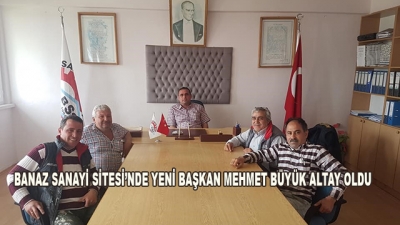 Banaz Sanayi Sitesi’nde Yeni Başkan Mehmet Büyük Altay Oldu